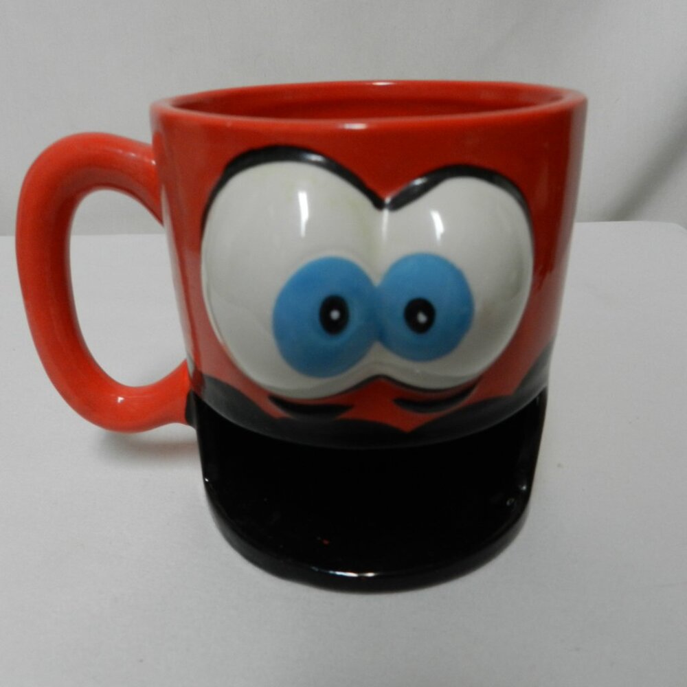 Big Mouth 3D Mug Cup Crazy For Cookies Slot novelty 12oz red Eyeballs Novelty